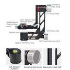 Xiletu Xgh3 360 Degree Rotation Horizontal Cantilever Hollow Gimbal Tripod Head, Xgh3