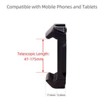 Live Broadcast Tripod Mount Phone Clamp with 1/4 inch Screw Holes & Cold Shoe Base, Phone Clamp