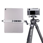 Xiletu Xj15 Live Broadcast Desktop Full Metal Tripod Mount Tablet Pc Phone Clamp With 1/4 Inch Screw Holes & Cold Shoe Base, Xj15