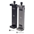 Xiletu Xj15 Live Broadcast Desktop Full Metal Tripod Mount Tablet Pc Phone Clamp With 1/4 Inch Screw Holes & Cold Shoe Base, Xj15
