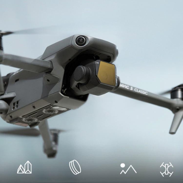 for DJI Mavic 3 Classic PGYTECH Multi-layer Coated Filter, UV, CPL, VND（2-5 Gear）, VND（6-9 Gear）, CPL+ND-PL Set