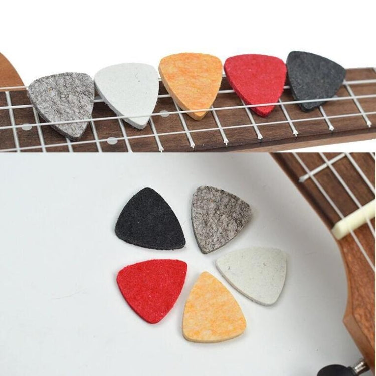 10 PCS Ukulele Guitar Wool Felt Picks