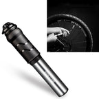 WILD MAN High Pressure Mountain Road Bike Portable Bicycle Pump Us And French Mouth Universal Mini Basketball Pump, GK1 (Bright Black), GK1 (Bright Silver)