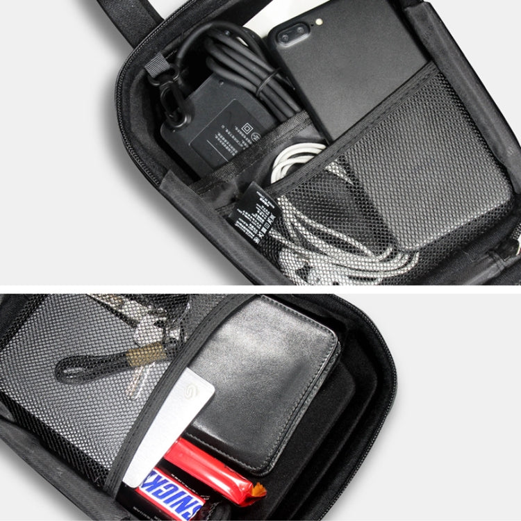 Wild Man Ts9 For Scooter / Bicycle Universal Waterproof Pu + Eva Hard Shell Front Bag with Reflective Warning, Capacity: 2.5l