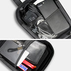 Wild Man Ts9 For Scooter / Bicycle Universal Waterproof Pu + Eva Hard Shell Front Bag with Reflective Warning, Capacity: 2.5l