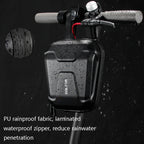 Wild Man Ts9 For Scooter / Bicycle Universal Waterproof Pu + Eva Hard Shell Front Bag with Reflective Warning, Capacity: 2.5l