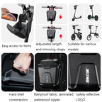 Wild Man Ts9 For Scooter / Bicycle Universal Waterproof Pu + Eva Hard Shell Front Bag with Reflective Warning, Capacity: 2.5l