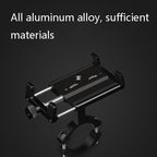 2pcs Aluminum Alloy Bicycle Mobile Phone Holder Motorcycle Mobile Phone Navigation Bracket Electric Motorcycle Hand Rack, Black (Handlebar Style), Gold (Handlebar Style), Silver (Handlebar Style)