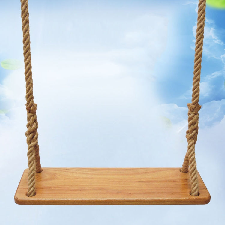 Outdoor Swing Indoor Balcony Children Adult Solid Wood Swing, Hemp Rope, Climbing Rope