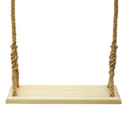 Outdoor Swing Indoor Balcony Children Adult Solid Wood Swing, Hemp Rope, Climbing Rope