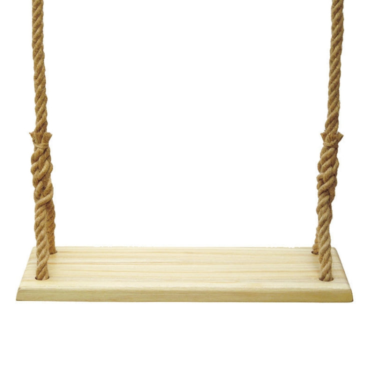 Outdoor Swing Indoor Balcony Children Adult Solid Wood Swing, Hemp Rope, Climbing Rope