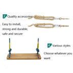 Outdoor Swing Indoor Balcony Children Adult Solid Wood Swing, Hemp Rope, Climbing Rope
