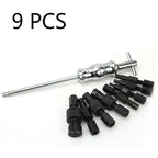 9 In 1 Inner Bearing Pull Code Puller Inner Hole Peilin Sliding Hammer Group Puller Inner Bearing Remove Tool, 9 In 1