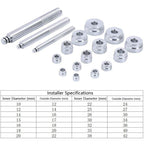 17 In 1 Small Bearing Installation Extractor Bearing Pad Installation And Removal Tool, 17 In 1