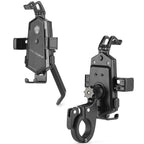 Bicycle Mobile Phone Holder Can Rotate And Adjust Fixed Aluminum Alloy Bracket Automatic Grab Bracket, Handlebar Installation, Rearview Mirror Installation