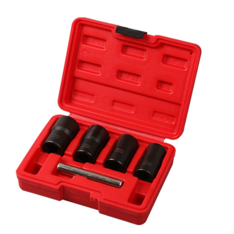 5 In 1 Non-Slip Sleeve Set Chrome-Molybdenum Steel Nut Disassembly Tool Sliding Tooth Nut Remover, 5 In 1 Nut Remover