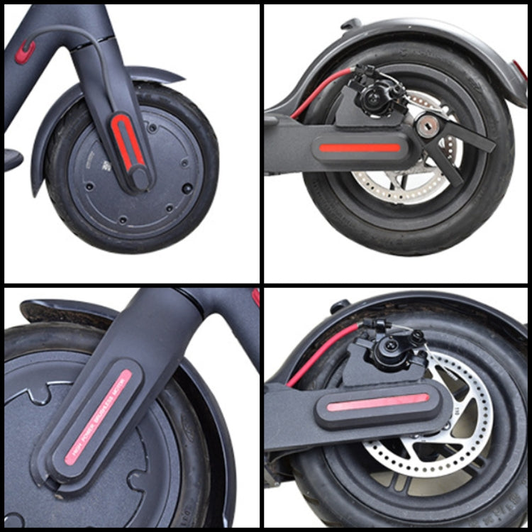 One Font U-shaped Reflective Strip for Xiaomi M365 Pro Electric Scooter Front and Rear Wheels