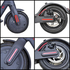 One Font U-shaped Reflective Strip for Xiaomi M365 Pro Electric Scooter Front and Rear Wheels
