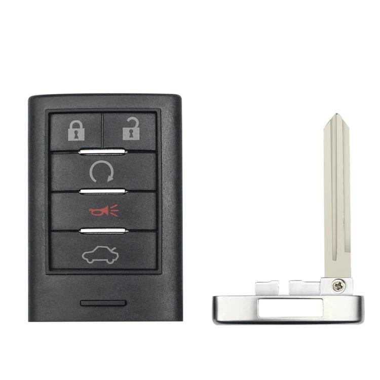 For Cadillac Car Remote Key Fob Case With Blank Key Blade