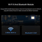WAVESHARE ESP32-P4-WIFI6 7-Inch Five-Point Touchscreen Development Board 1024x600 Resolution, Basic, Includes OV5647 Camera
