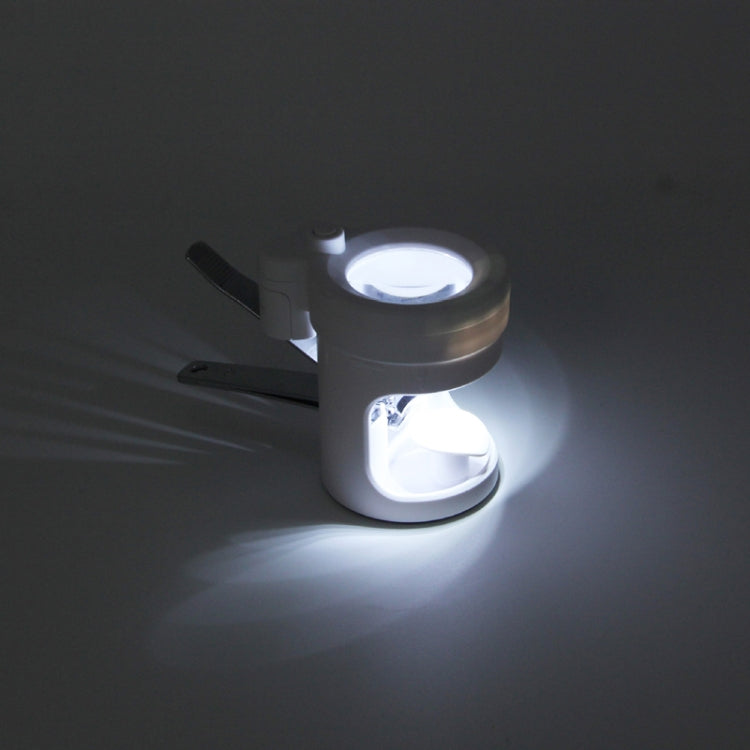 Detachable With LED Light HD 3.5 Times Old Man Nail Clippers Magnifying Glass