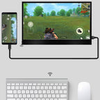 ZGYNK TPZ1303 Type-c Portable Computer Extender Display, US Plug, 10.1 inch 2560x1400, 11.6 inch 1920x1080, 13.3 inch 1920x1080, 13.3 inch 2560x1400, 14.1 inch 2560x1400, 15.6 inch 1920x1080, 15.6 inch 3840x2160