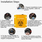 Car Mouse Repeller Ultrasonic Electronic Car Mouse Repeller Sound And Light Combined Mouse And Insect Repeller, Sound And Light Combined Gold