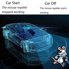 Ultrasonic Car Repeller Car Engine Compartment Electronic Repeller Micro-Light Wave Insect Repellent, DC Black, USB Black, Battery Black