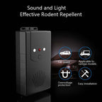 Ultrasonic Car Repeller Car Engine Compartment Electronic Repeller Micro-Light Wave Insect Repellent, DC Black, USB Black, Battery Black