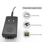 Ultrasonic Car Repeller Car Engine Compartment Electronic Repeller Micro-Light Wave Insect Repellent, DC Black, USB Black, Battery Black