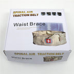 Lumbar Spine Inflated Traction Belt Lumbar Disc Pneumatic Waist Protective Belt, Khaki