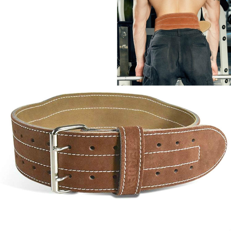 EADEN Cowhide Fitness Waist Protective Belt Squat Weightlifting Waist Support, M, L, XL