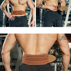 EADEN Cowhide Fitness Waist Protective Belt Squat Weightlifting Waist Support, M, L, XL