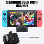 Video Projection Converter Cooling Portable Charging Base For Switch, HDMI, Bluetooth, Keyboard and Mouse, Network Card