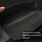 Car Sun Block Glasses Case Document Holder Car Plastic Frame Zipper Type Multi-Function Card Bag Storage Bag, Red, Beige, Pink, Brown, Black