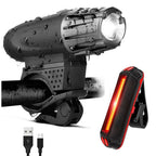 Bike Light USB Rechargeable Mountain Bike Warning Light, Front Light, Front Light + Tail Light