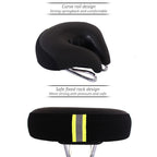 Noseless Bicycle Saddle Mountain Bike Thickened  Soft Cushion, Yellow, Red, Green, Blue, Black