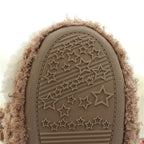 Elk Slippers Cute Thick-Soled With Heel Cotton Slippers Autumn And Winter Cotton Slippers, Brown
