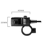 Dual USB Port 12V Waterproof Motorbike Motorcycle Handlebar Charger 5V 1A/2.1A Adapter Power Supply Socket for Phone Mobile, Handlebar Charger