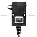 Dual USB Port 12V Waterproof Motorbike Motorcycle Handlebar Charger 5V 1A/2.1A Adapter Power Supply Socket for Phone Mobile, Handlebar Charger