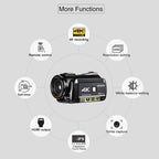 ORDRO AC3 3.1 inch IPS Screen 4K Full HD 13MP Night Vision WiFi Live Camcorder DV Digital Camera, Standard, Standard + Microphone