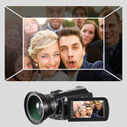 ORDRO AC3 3.1 inch IPS Screen 4K Full HD 13MP Night Vision WiFi Live Camcorder DV Digital Camera, Standard, Standard + Microphone