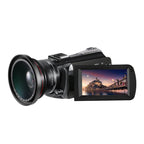 ORDRO AC5 4K HD Night Vision WiFi 12X Optical Zoom Digital Video DV Camera Camcorder, Standard, Standard + Microphone, Standard + Microphone + Handheld Stand, Standard+  Microphone + Fill Light