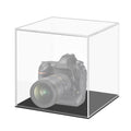 Clear Acrylic Camera Display Cover Plexiglass Display Case Countertop Box, Large 24x24x24cm, Small 10x10x10cm