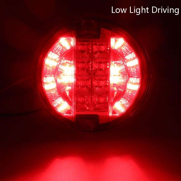 4 Inch 20 LEDs10-30V Wide Pressure Truck Tail Light 20LED Round Truck Tail Light Bread Light, 20 LEDs 10-30V