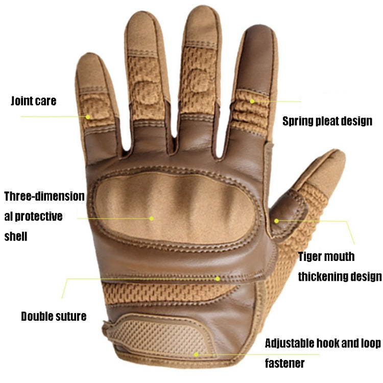 B28 Outdoor Rding Motorcycle Protective Anti-Slip Wear-Resistant Mountaineering Sports Gloves, S, M, L
