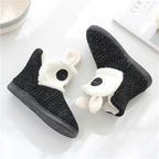 Autumn And Winter Non-Slip Home Cotton Boots Thick Warm Cotton Slippers, 35-36, 37-38, 39-40