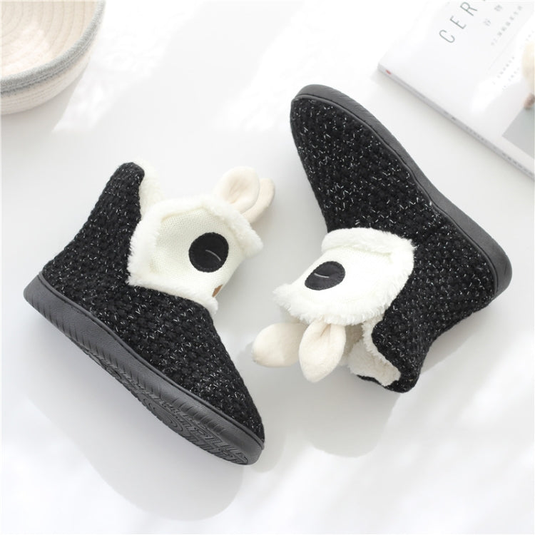 Autumn And Winter Non-Slip Home Cotton Boots Thick Warm Cotton Slippers, 35-36, 37-38, 39-40
