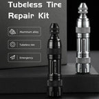 CYCLINGBOX Mountain Bike Vacuum Aluminum Alloy Tire Repair Tool Bicycle Repair Integrated Storage Design Tool, BG-9901(Black), BG-9901(Silver)