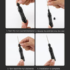 CYCLINGBOX Mountain Bike Vacuum Aluminum Alloy Tire Repair Tool Bicycle Repair Integrated Storage Design Tool, BG-9901(Black), BG-9901(Silver)